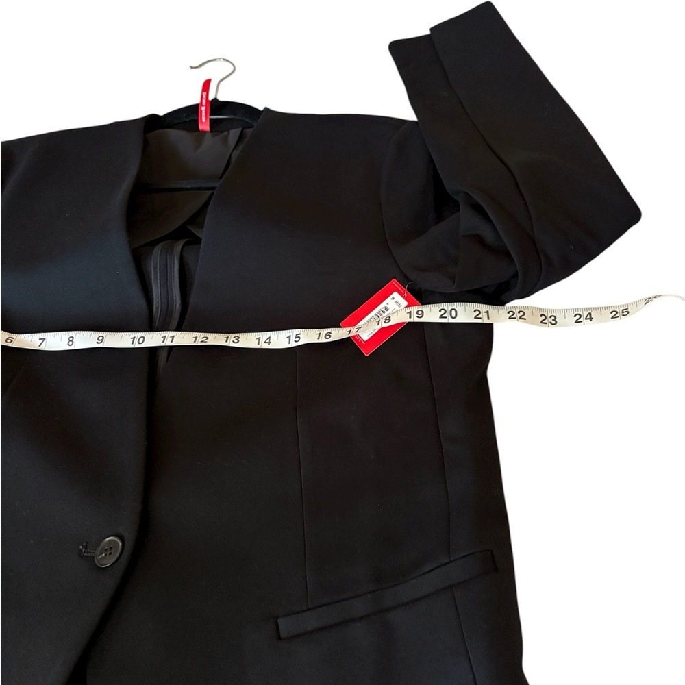 SPANX Perfect Collarless One button jacket/blazer, Classic black, size M, NWT - Picture 5 of 8